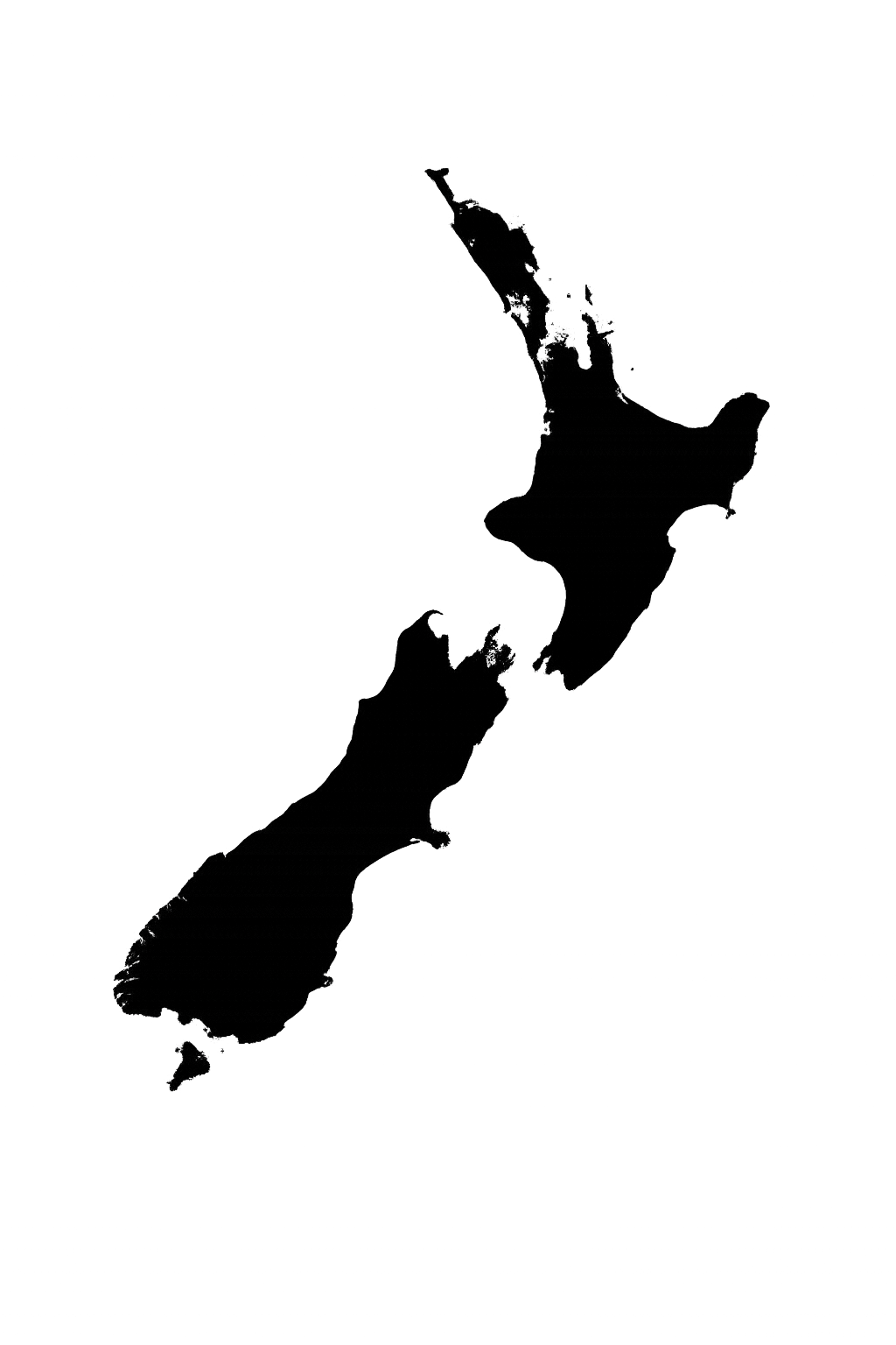 Map of New Zealand